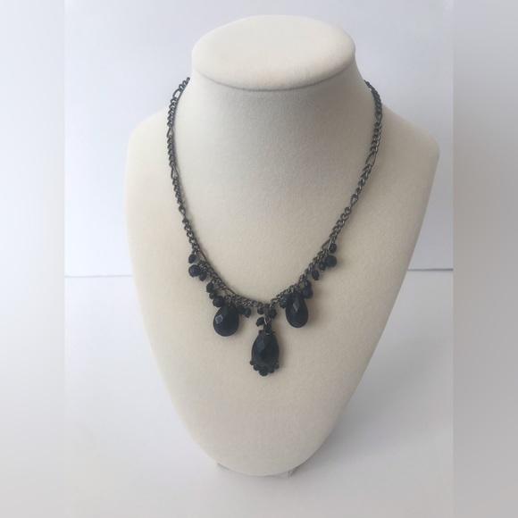 1923 Brand Black Beaded Necklace - Picture 1 of 2